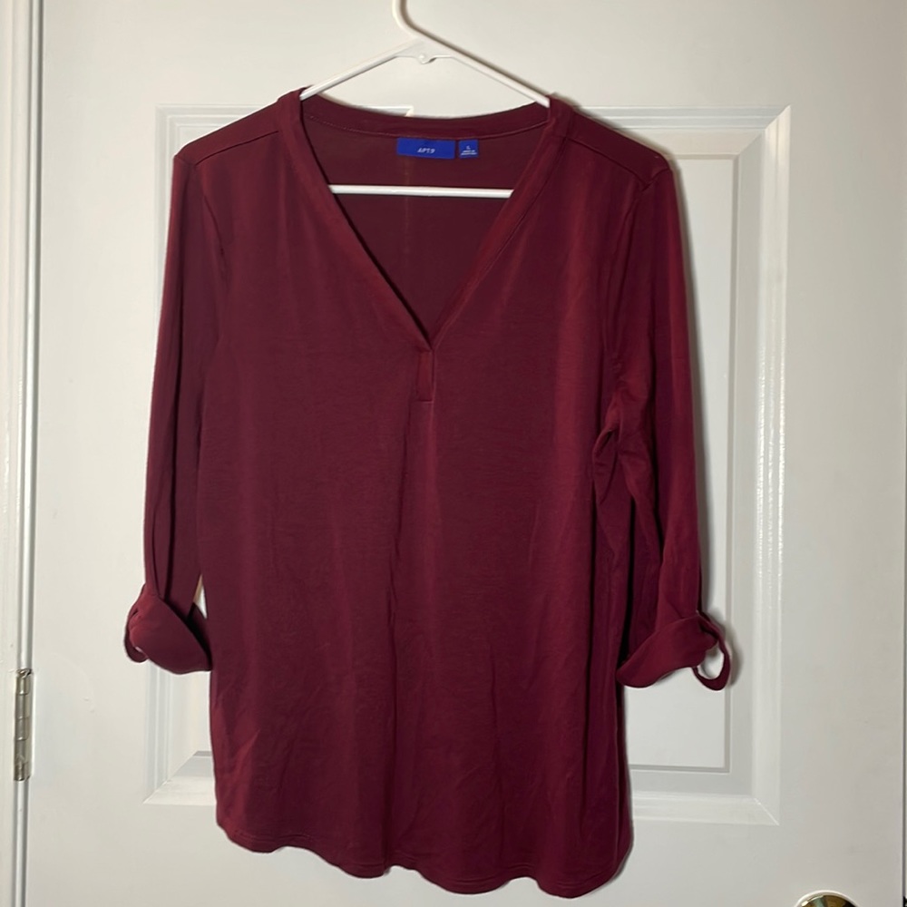Apt 9 Maroon Blouse